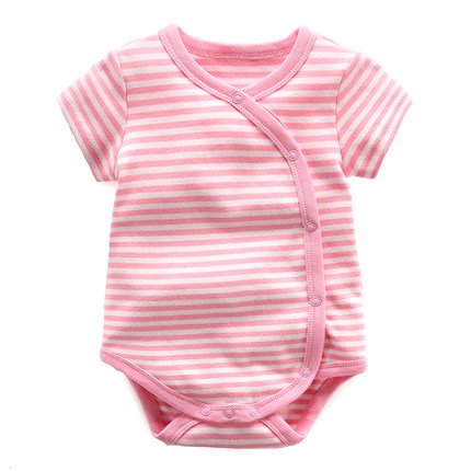 New Style Wholesale Custom Print Summer 100% Cotton short Sleeve Baby Romper