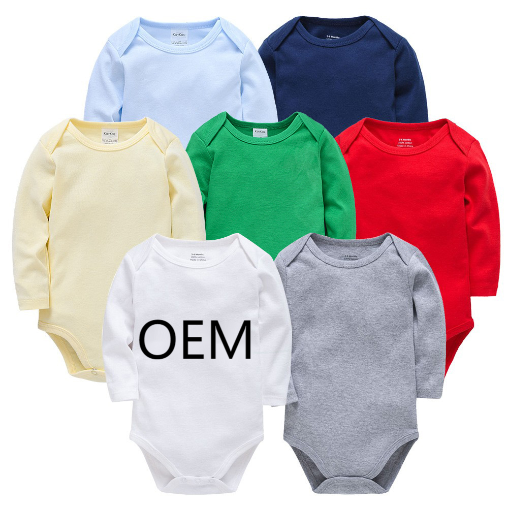 ODM OEM custom Newborn clothing sets infant 100% cotton clothes baby sweater baby romper wholesale