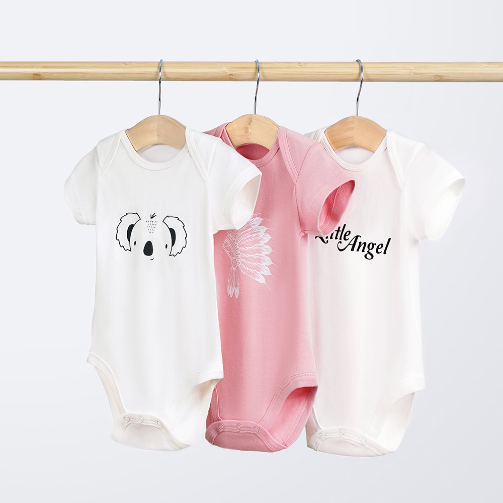 Cheap Price Oem/Odm Knitted Organic Cotton Custom Logo Print Baby Onesies Bodysuit Baby Rompers