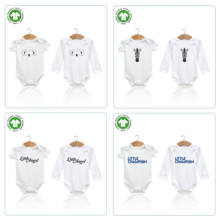 Cheap Price Oem/Odm Knitted Organic Cotton Custom Logo Print Baby Onesies Bodysuit Baby Rompers