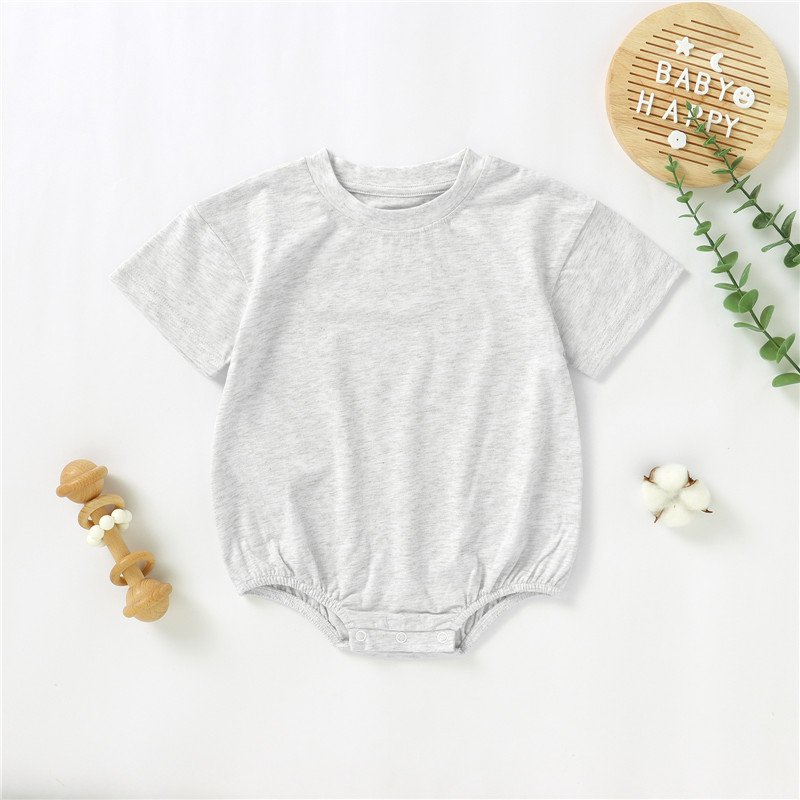 100% Organic Cotton Baby Onesie Clothes Blank Oversized Baby Bubble Rompers