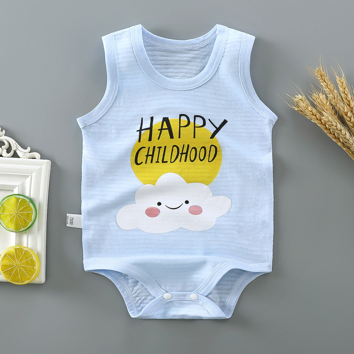 Cotton Baby Rompers Newborn one-piece summer sleeveless Jumpsuits triangle romper Clubwear
