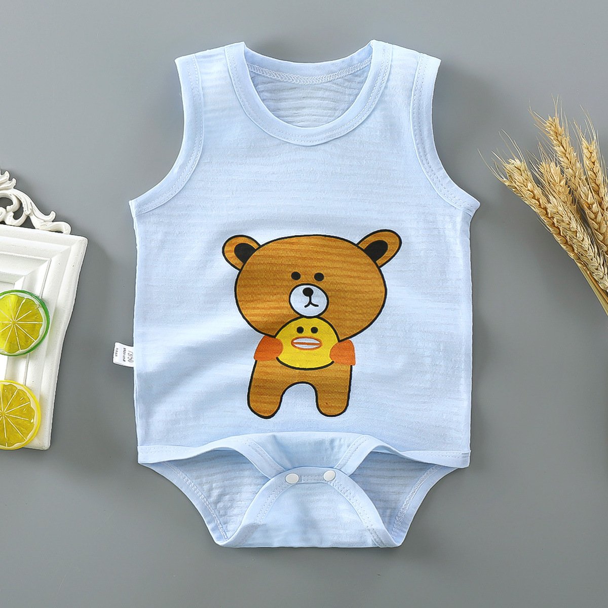 Cotton Baby Rompers Newborn one-piece summer sleeveless Jumpsuits triangle romper Clubwear