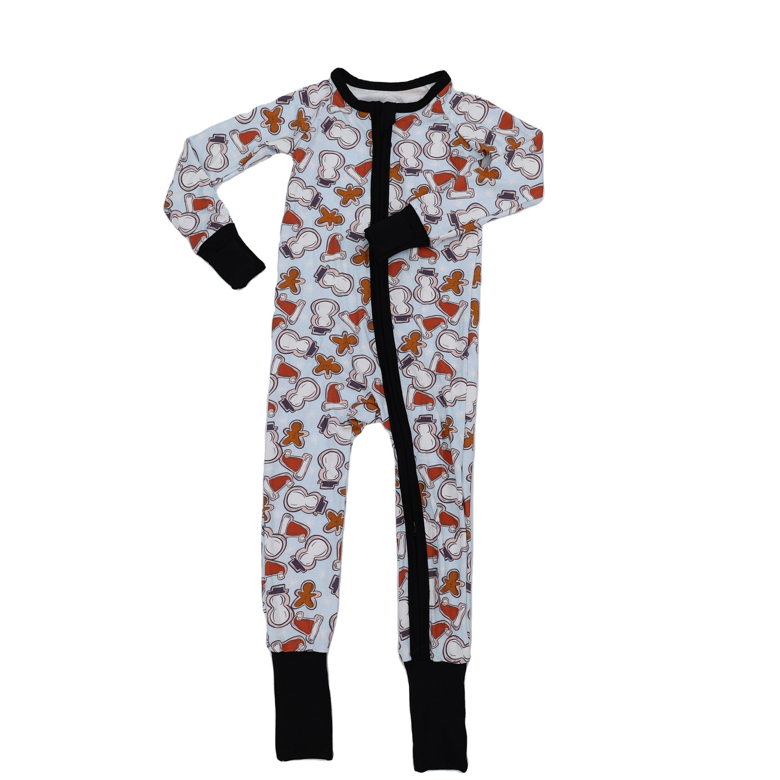 Qingli OEM Summer Baby Rompers Hot Selling Soft and Lovely Digital Print High Quality Bamboo Viscose Zipper for Baby Girls