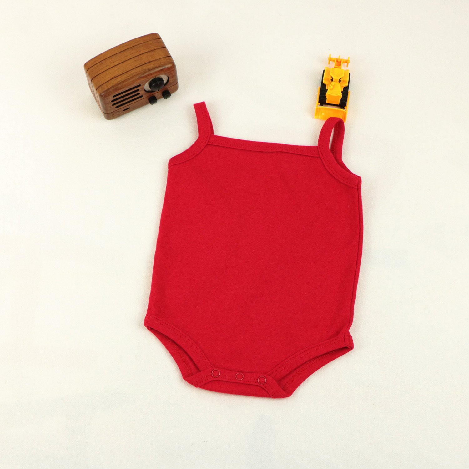 Summer Sleeveless Baby Rompers 0-3 & 6-12 Months 100% Combed Cotton Tiny Short Sleeves Unisex Summer Clothing for Baby Girl/Boy