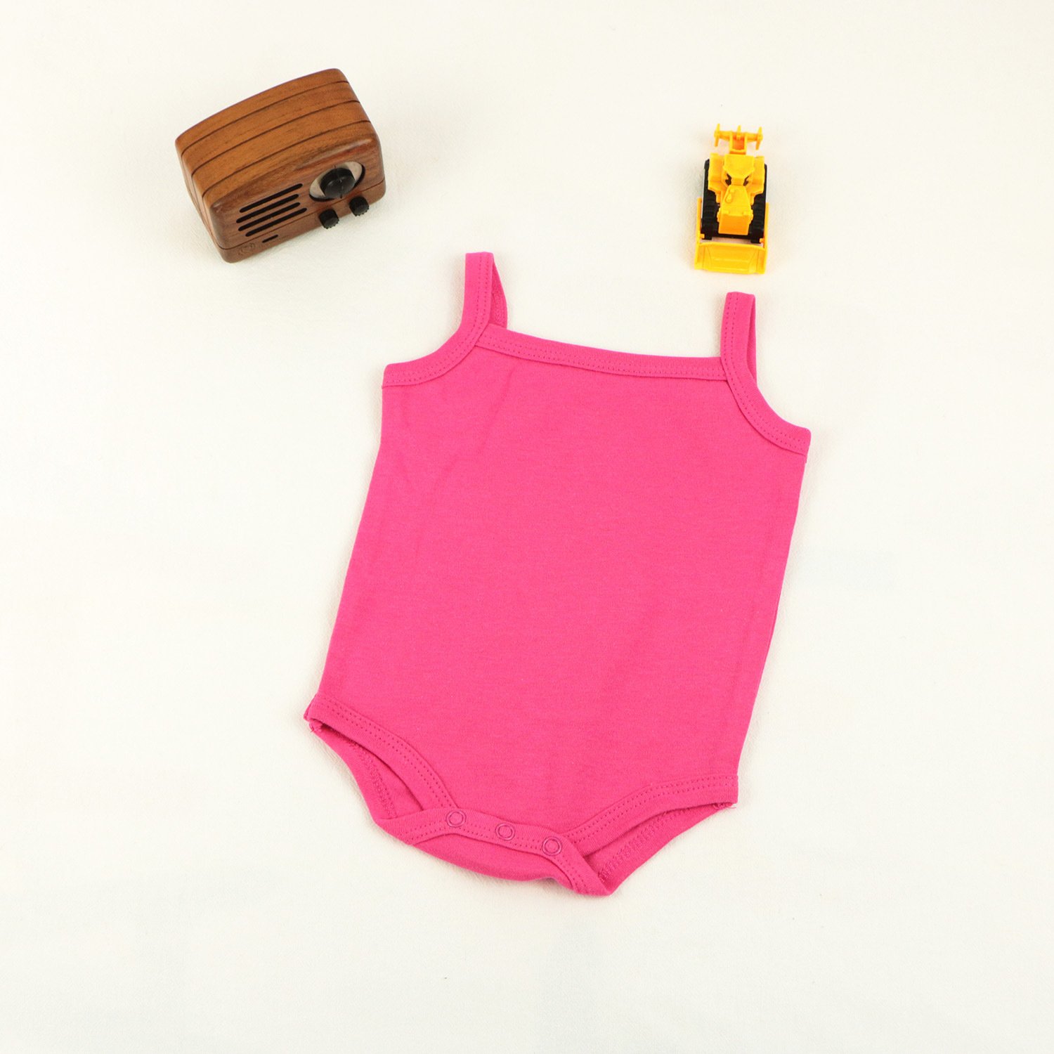 Summer Sleeveless Baby Rompers 0-3 & 6-12 Months 100% Combed Cotton Tiny Short Sleeves Unisex Summer Clothing for Baby Girl/Boy