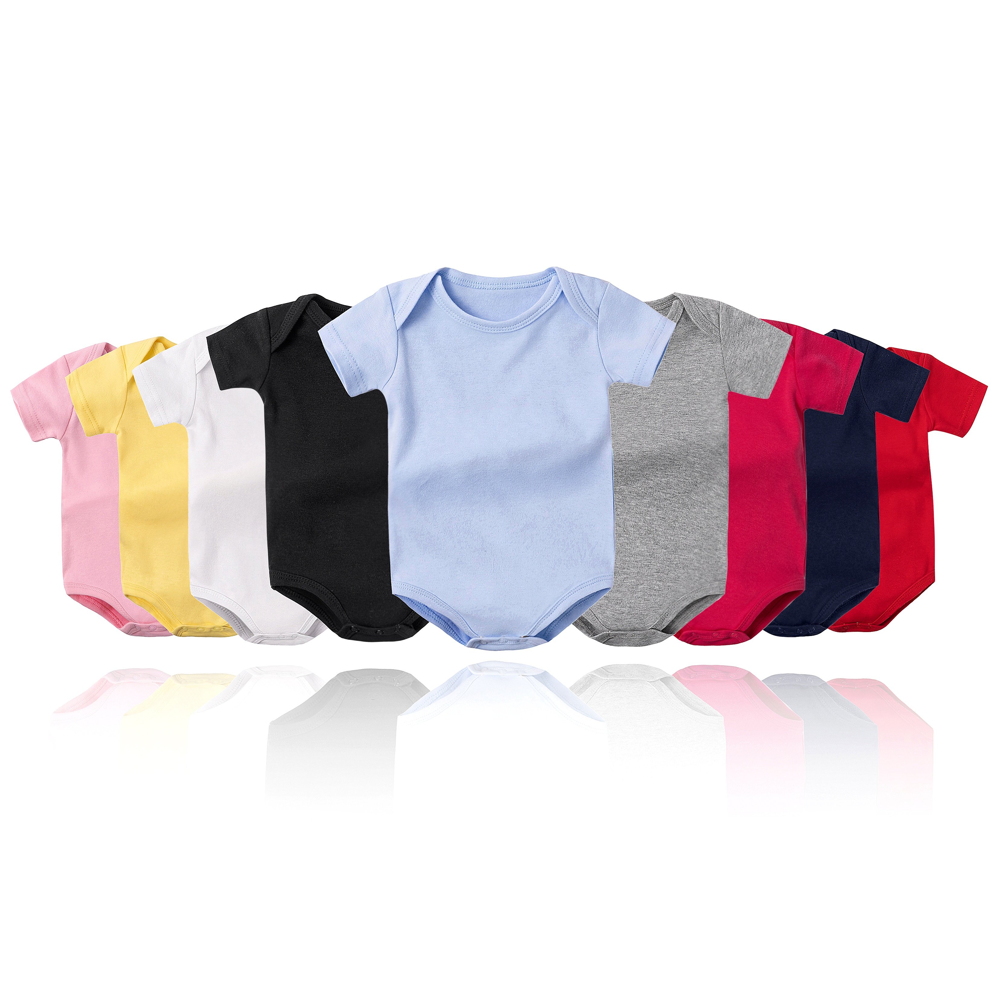 customized logo design cotton baby crawling clothing romper