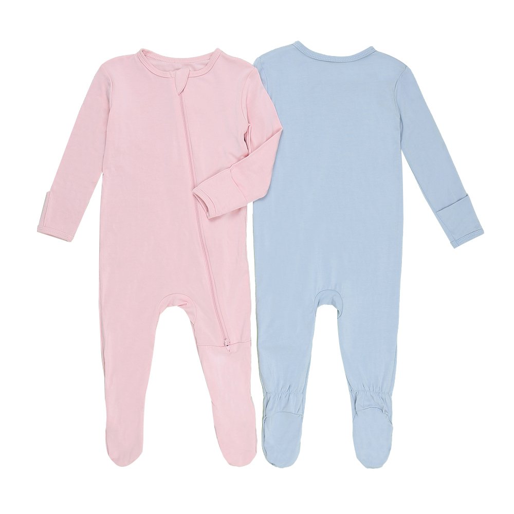 Hot sale Spring Baby Footie Soft baby clothes Long sleeve newborn clothes Bamboo Viscose Zipper Baby Romper