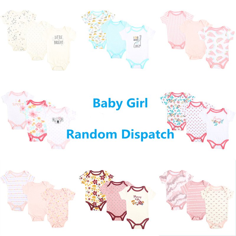 Summer Short-sleeved Newborn Baby Jumpsuit 0-1 Year Old Bag Fart Clothing Children's Baby Short Romper