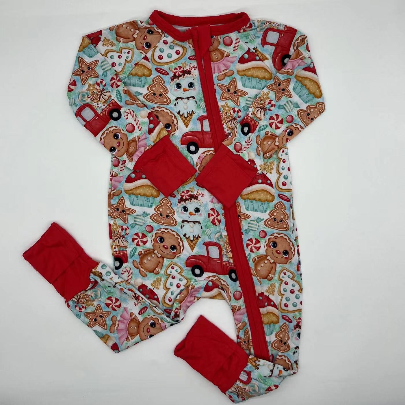 Child Pajama Unique Style Bamboo Rayon Long Sleeve Baby Romper