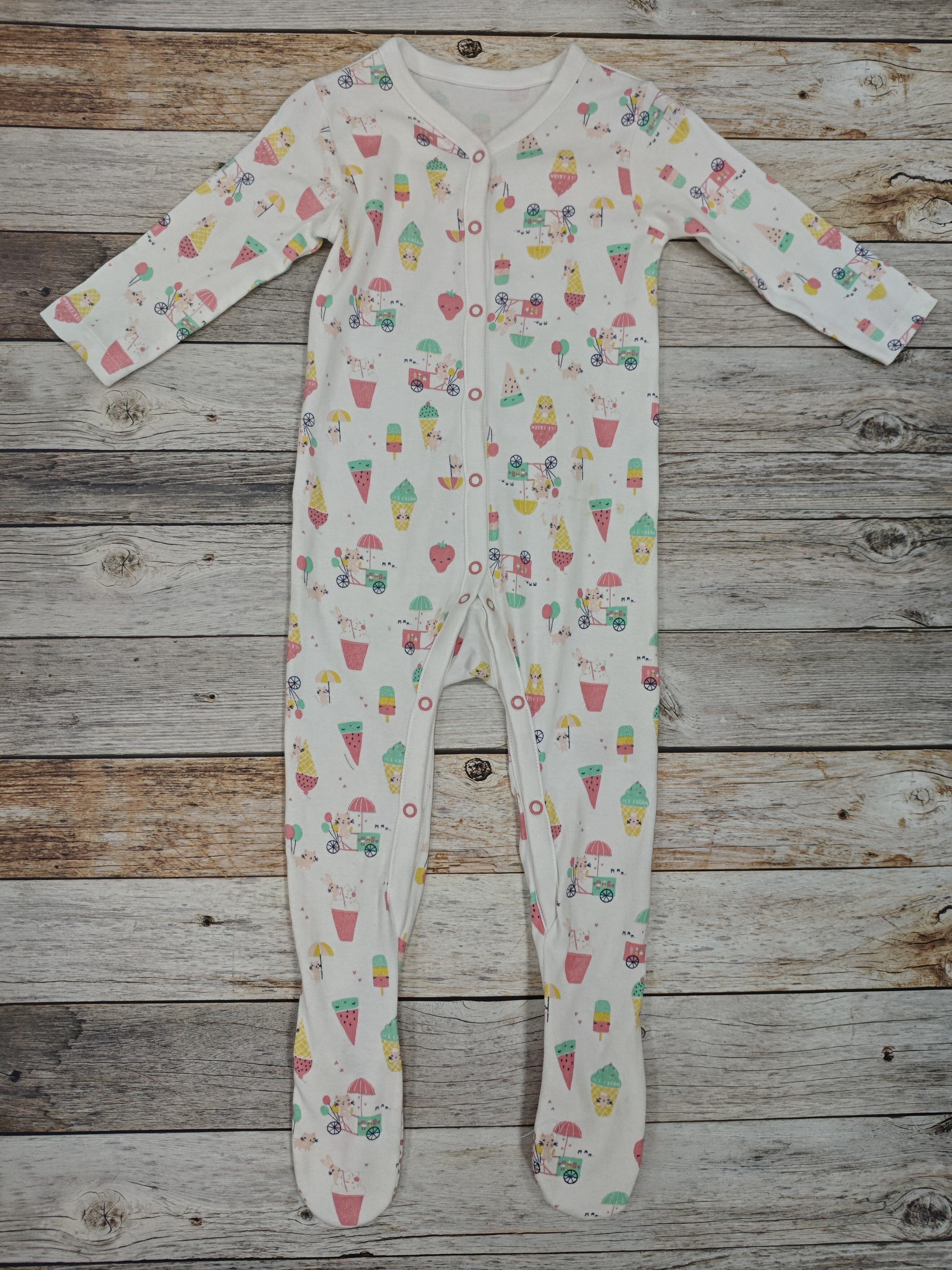 Baby Rompers 100% Cotton Short Sleeve Romper Summer Print Jumpsuit with Snap up Design and Button Closure for Boys and Girls