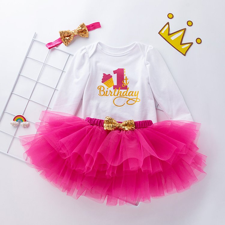 New Born Baby Romper Clothes Long Sleeve Baby Cotton Rompers First Year Birthday Outfit
