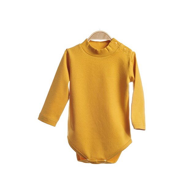custom dyed organic cotton long sleeve baby rompers