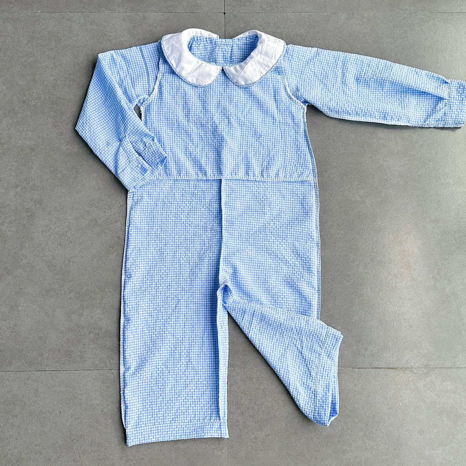 Yihui factory direct sales clothing jumpsuit organic custom style Embroidery comfortable children clothes cotton baby romper