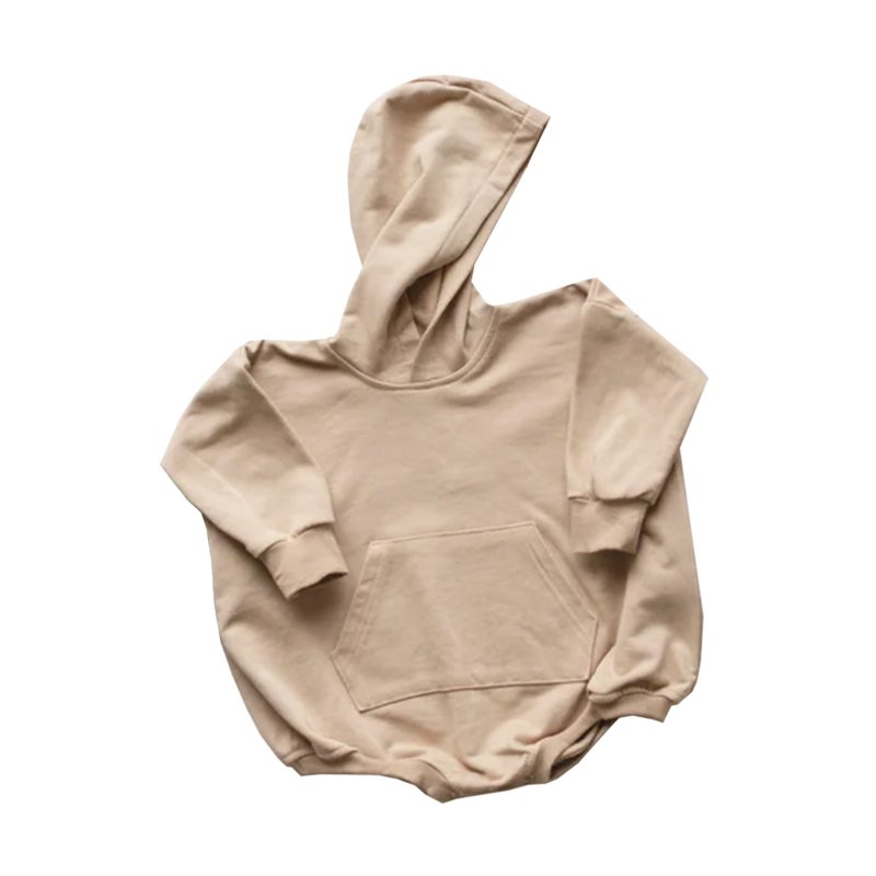 Wholesale 2024 Spring And Autumn Sweatshirt Baby Romper Cute Bear Hooded Knitted Cotton Baby Romper