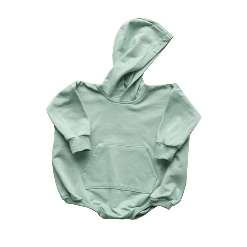 Wholesale 2024 Spring And Autumn Sweatshirt Baby Romper Cute Bear Hooded Knitted Cotton Baby Romper