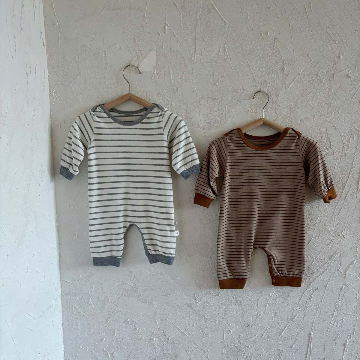 Wholesale 2024 Fall Baby Clothing Fashion Striped Long Sleeve Cotton Baby Rompers