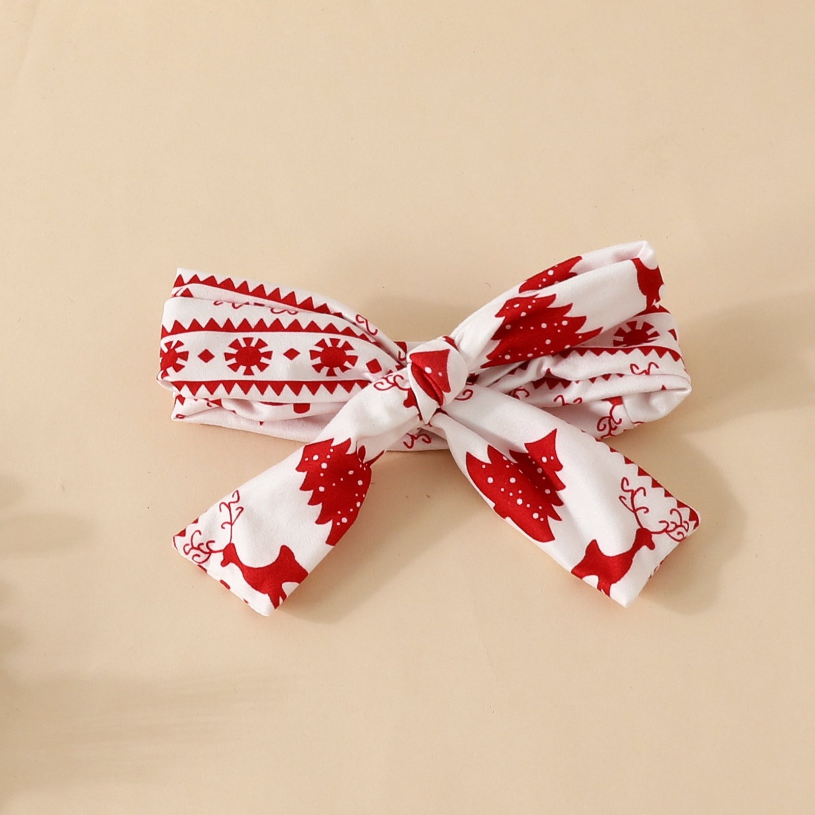 Wholesale Christmas Long Sleeved Newborns Baby Rompers Headband 2-Piece Sets Zipper Toddler Jumpsuit For Babies Clothes