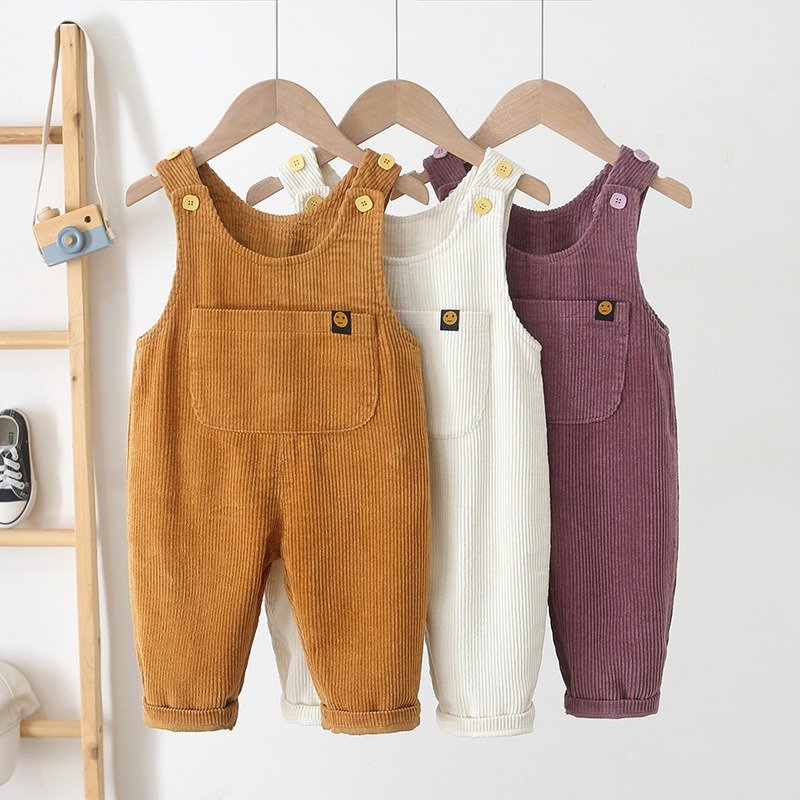 Wholesale Children Clothes Autumn Fall Clothing Kids Jumpsuit Toddler Bodysuit Boys Girls Corduroy Baby Romper
