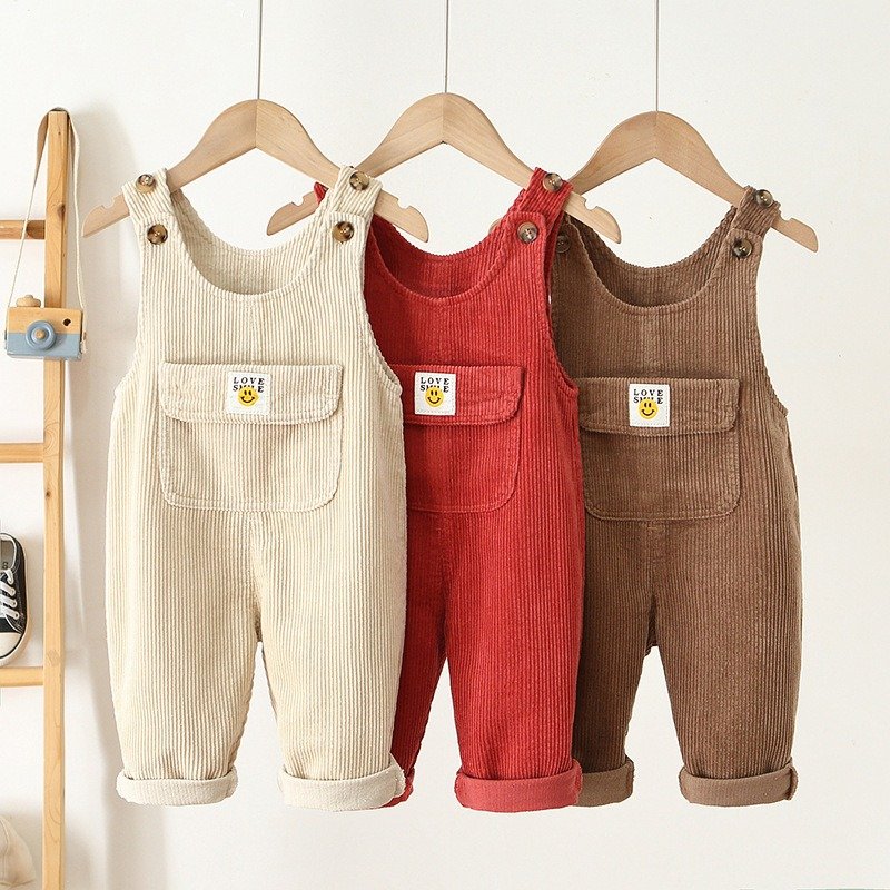 Wholesale Children Clothes Autumn Fall Clothing Kids Jumpsuit Toddler Bodysuit Boys Girls Corduroy Baby Romper