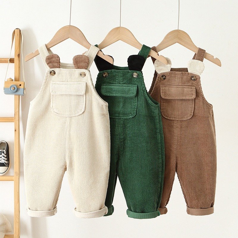 Wholesale Children Clothes Autumn Fall Clothing Kids Jumpsuit Toddler Bodysuit Boys Girls Corduroy Baby Romper
