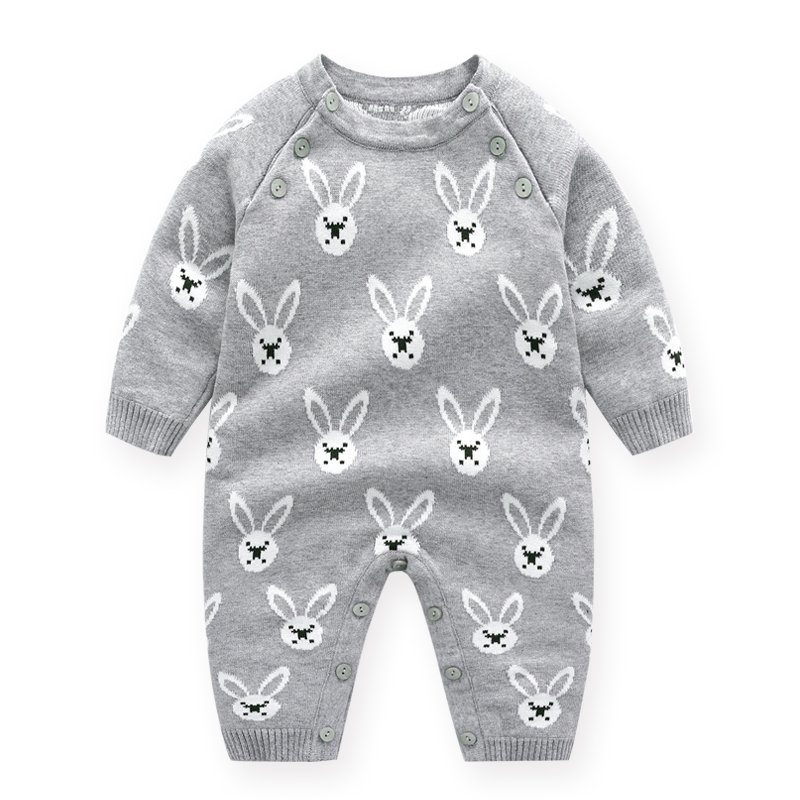 AustinBella/fashion boutique baby clothes high quality manufacturer supplier design custom print knitted baby romper set outfit
