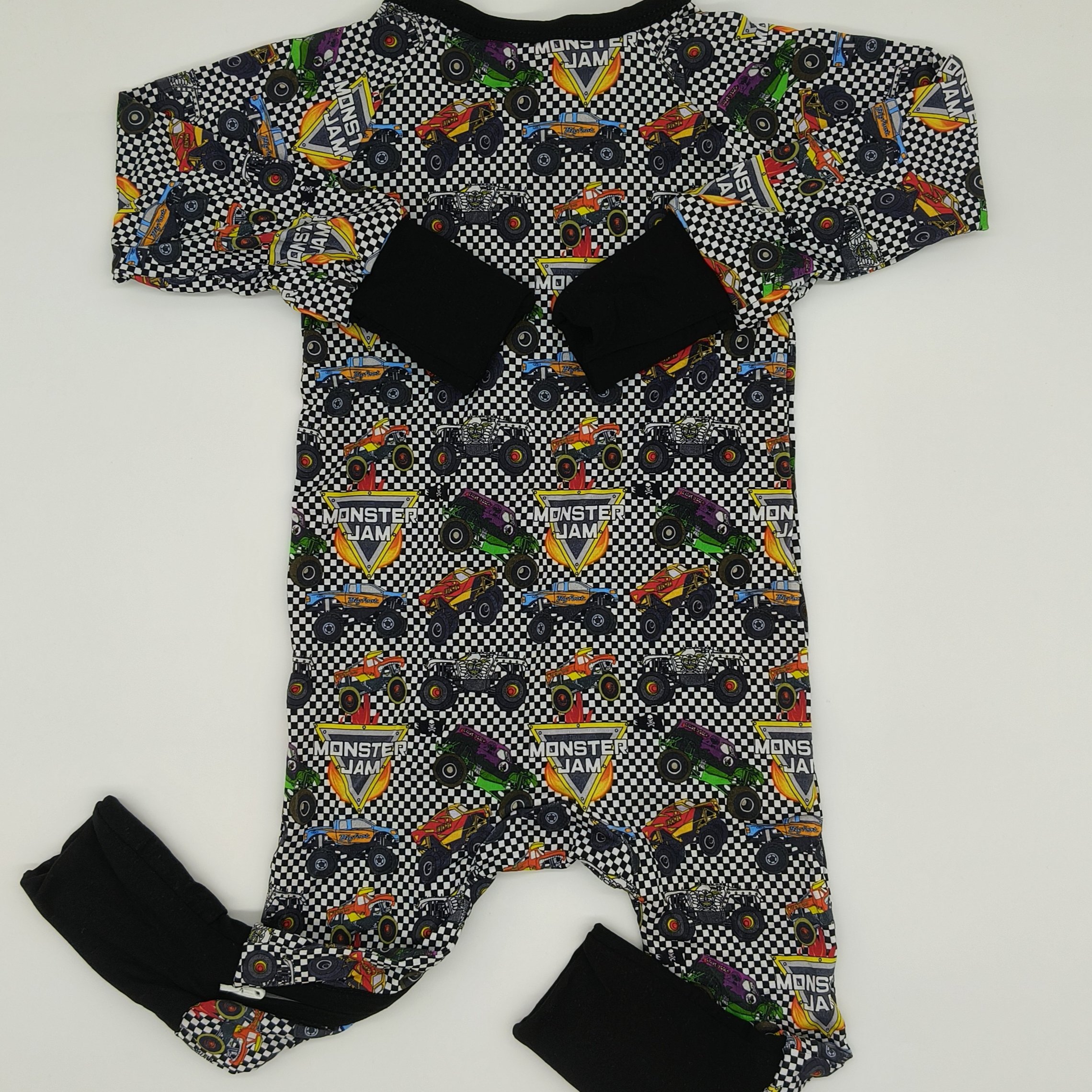 Christmas design bamboo cotton Baby jumpsuit long sleeve zipper