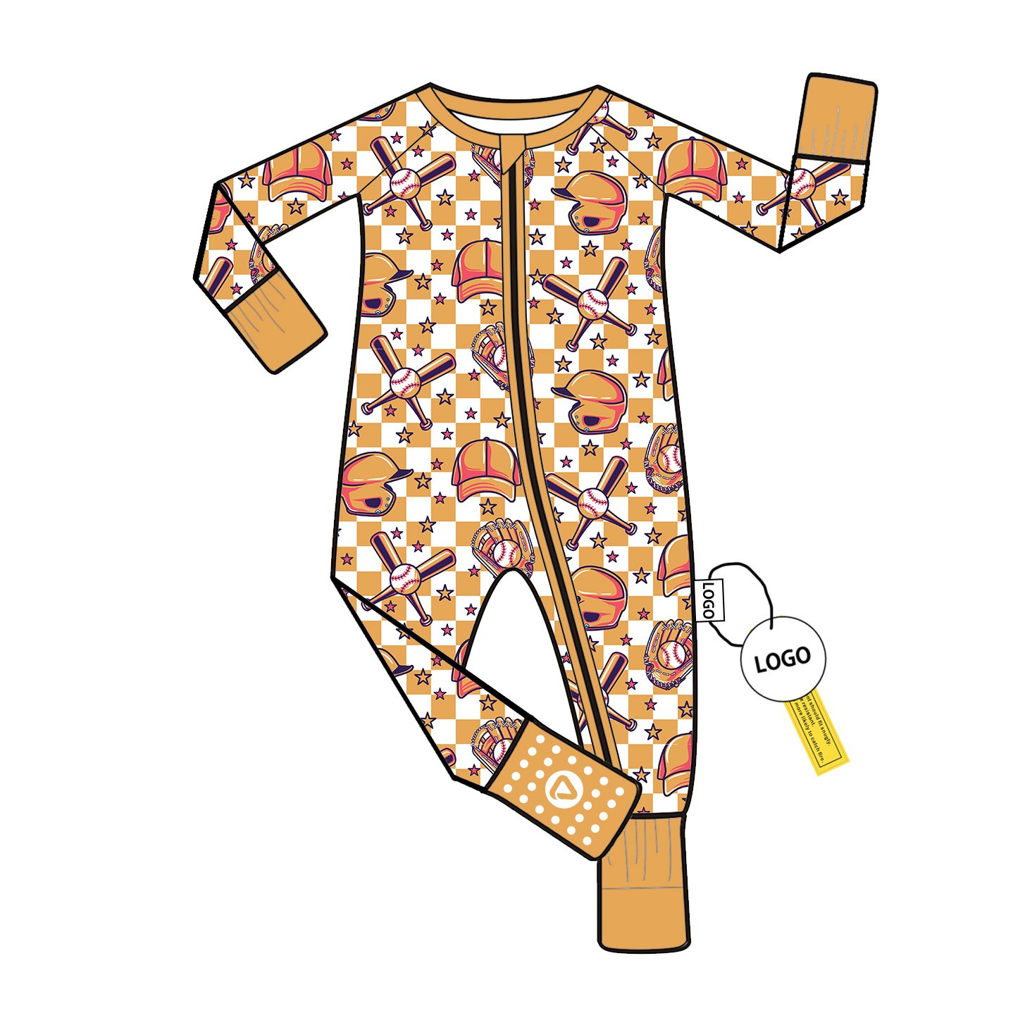 Custom Reactive Print Organic Bamboo Clothing Zip Baby Rompers Wholesale Baby Boy's and Girls 95% Bamboo 5% Spandex Baby Rompers