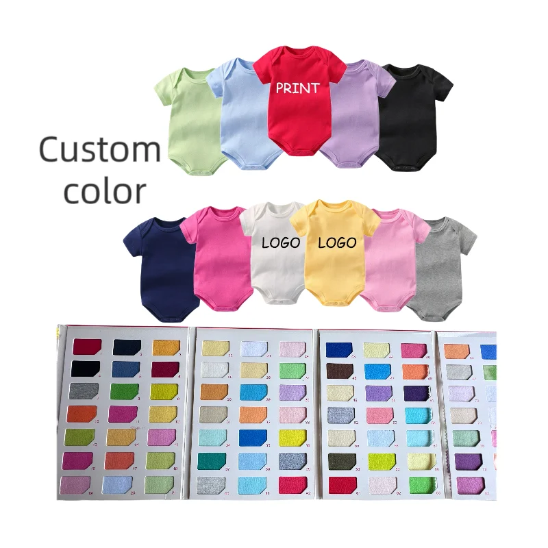 wholesale 5pcs pack newborn baby clothing set baby rompers pajamas bib hat blank cotton boy girl romper baby clothes set