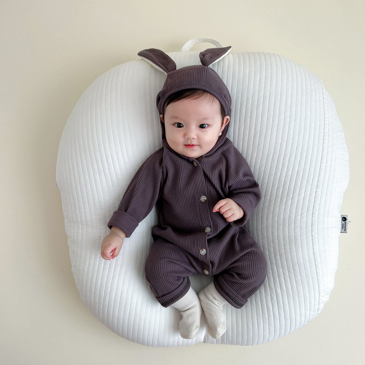 3 Colors New Girl Baby Cotton Cute Jumpsuits Long Sleeve Spring Autumn Rabbits Girls Boys Suit Baby Rompers