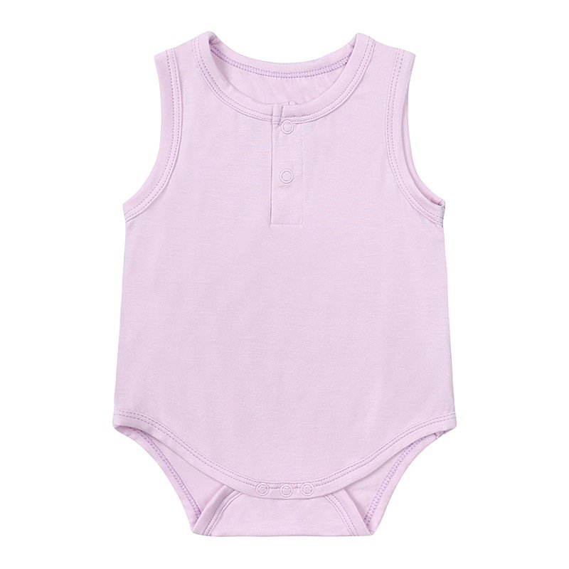 Certified Organic Cotton Knitted OEM Custom Print Soild Color Unisex Newborn Clothes Infant Bodysuit Baby Romper
