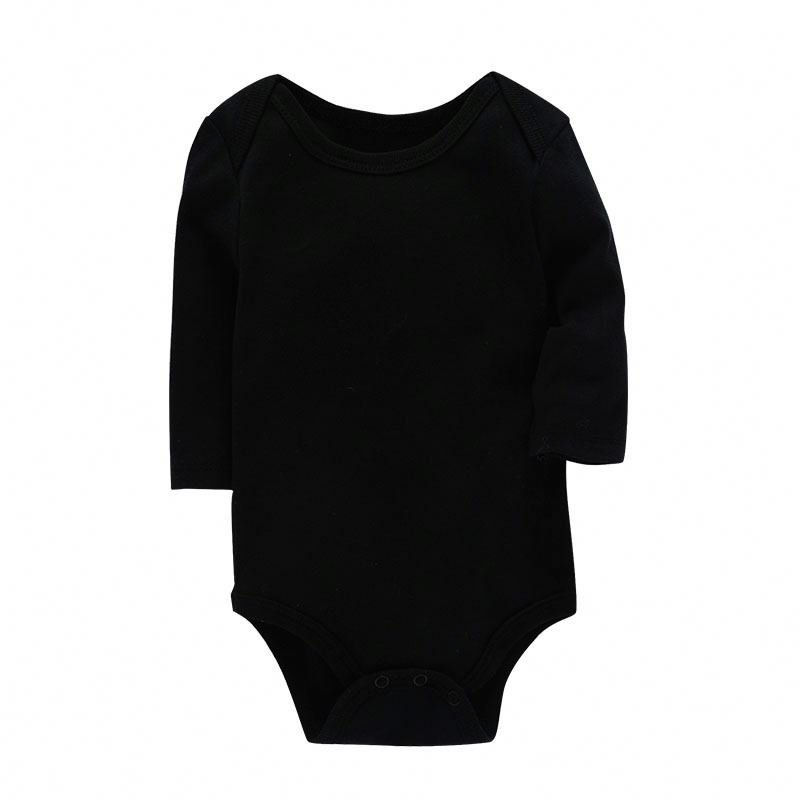 Kids Infant Clothing Romper Plain Summer Bodysuit New Born Baby Cloth Wholesale Organic Cotton Full Casual Customized Unisex