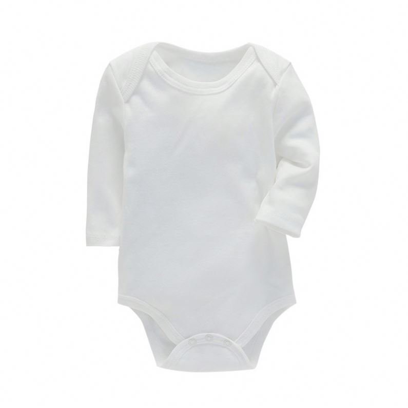 Kids Infant Clothing Romper Plain Summer Bodysuit New Born Baby Cloth Wholesale Organic Cotton Full Casual Customized Unisex