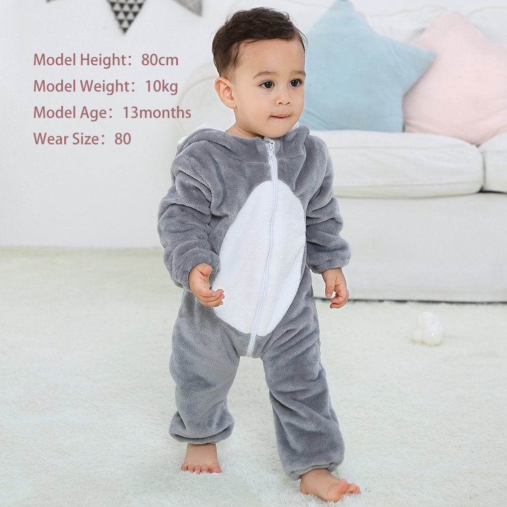 MICHLEY OEM New Design For Children Rompers Girls Koala Animal Costume Winter Baby Pajamas