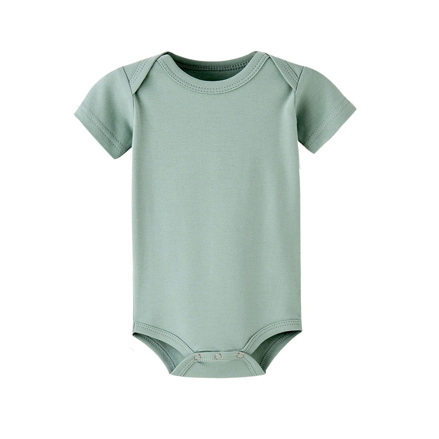 Good Quality Newborn Summer Triangle Onesie Clothes Solid Color Short-Sleeved Baby Rompers