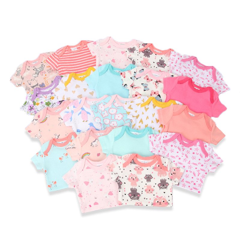 New Style Good Quality Newborn Baby Clothes Short Sleeve Rompers Infant Bodysuit Clothing Rompers