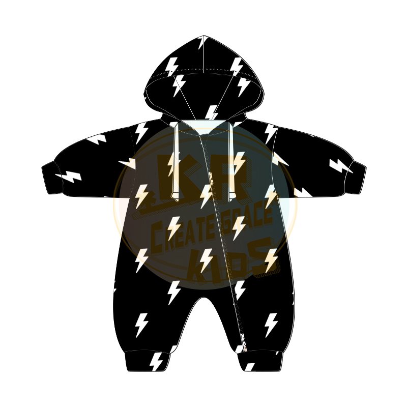 Wholesale New Design Customized Kids Infant Boys Terry Fabric Autumn Jumpsuits With Hat Baby Rompers Clothes