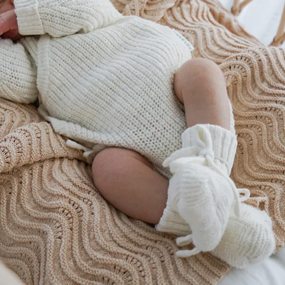 Mildream Autumn Newborn Baby Girl Knitted Toddler Clothes Pure Cotton Kids Pajama Baby Romper