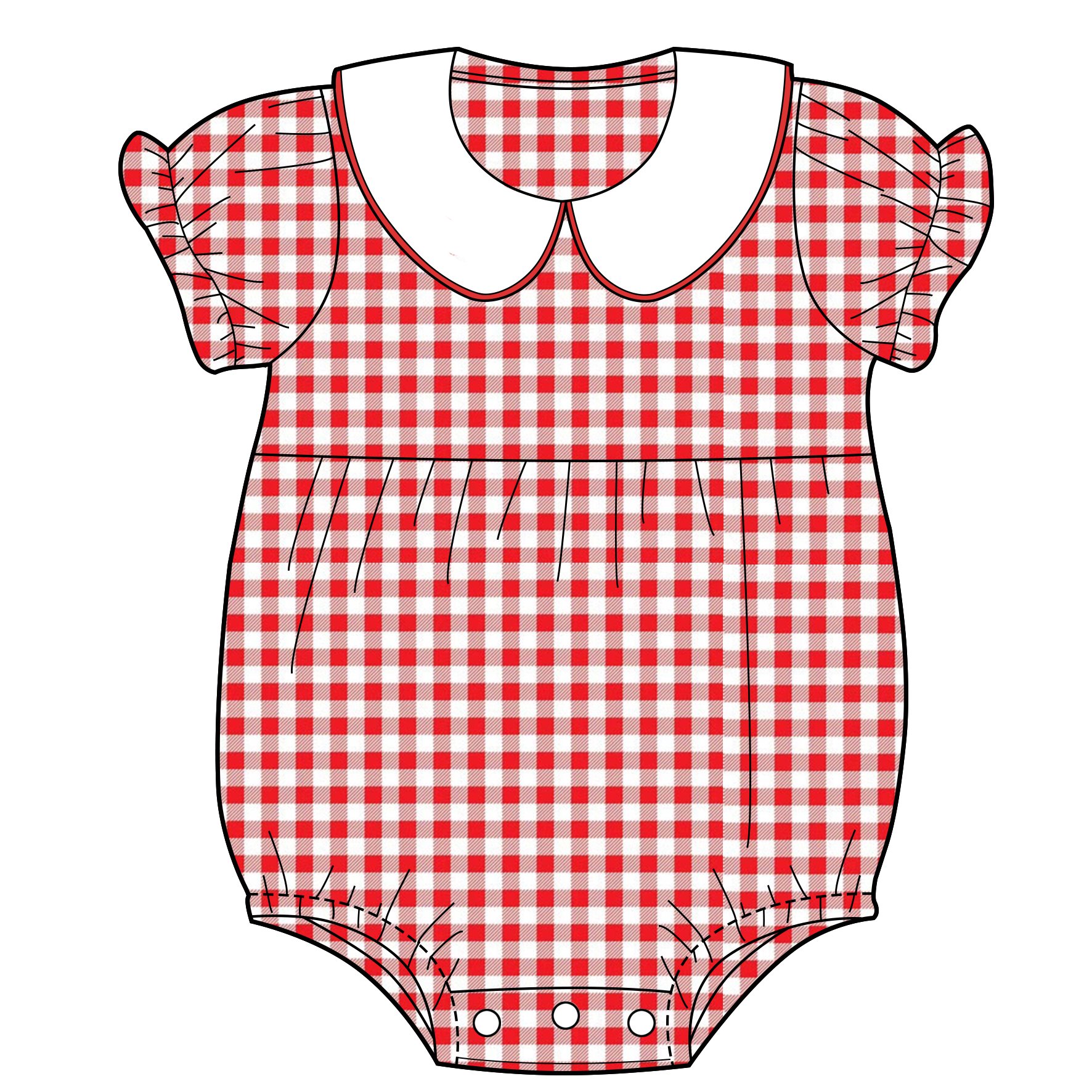 Summer short frill sleeve Casual 100% Cotton Woven Baby Bubbles Girls Pink Plaid Rompers In Bulk