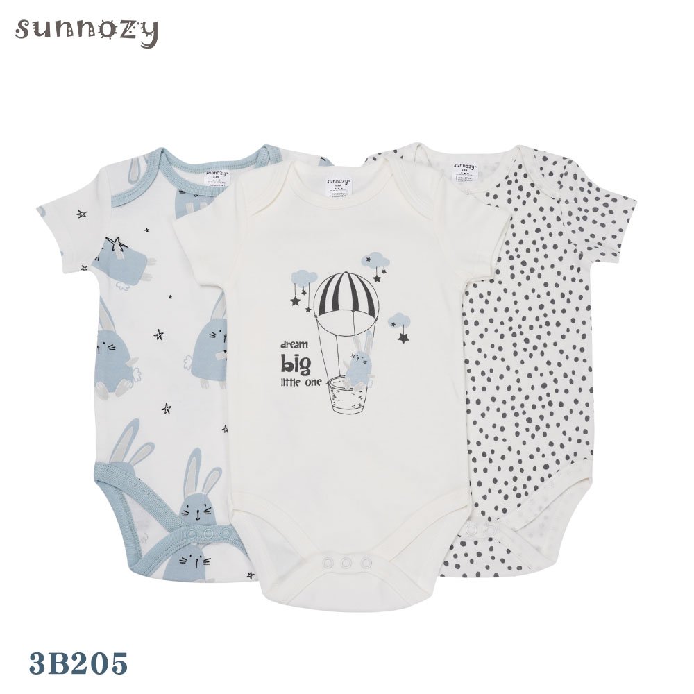 Wholesale Infant Newborn Summer Baby Clothes 3 pcs Short Sleeve Cotton pajamas bodysuits Body onesie newborn baby rompers