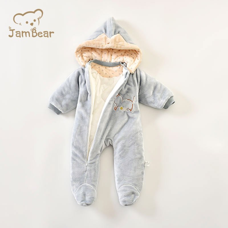 Organic cotton baby romper sustainable infant velvet sleepsuit customize baby footie romper wholesale eco newborn sleepers