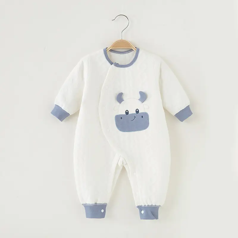 2024 Newborn Baby Clothing Organic 100% Cotton Pajamas Long Cute Casual Custom-Made Sample Pack Summer Baby Romper