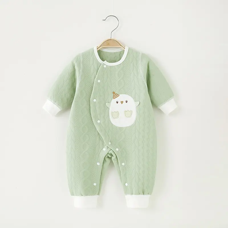 2024 Newborn Baby Clothing Organic 100% Cotton Pajamas Long Cute Casual Custom-Made Sample Pack Summer Baby Romper