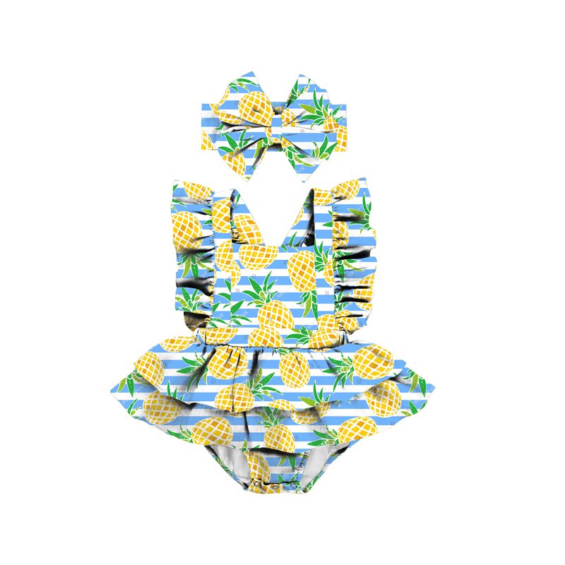 newborn baby romper Soft & Skin-friendly flutter sleeve baby girl romper for 3-6 months