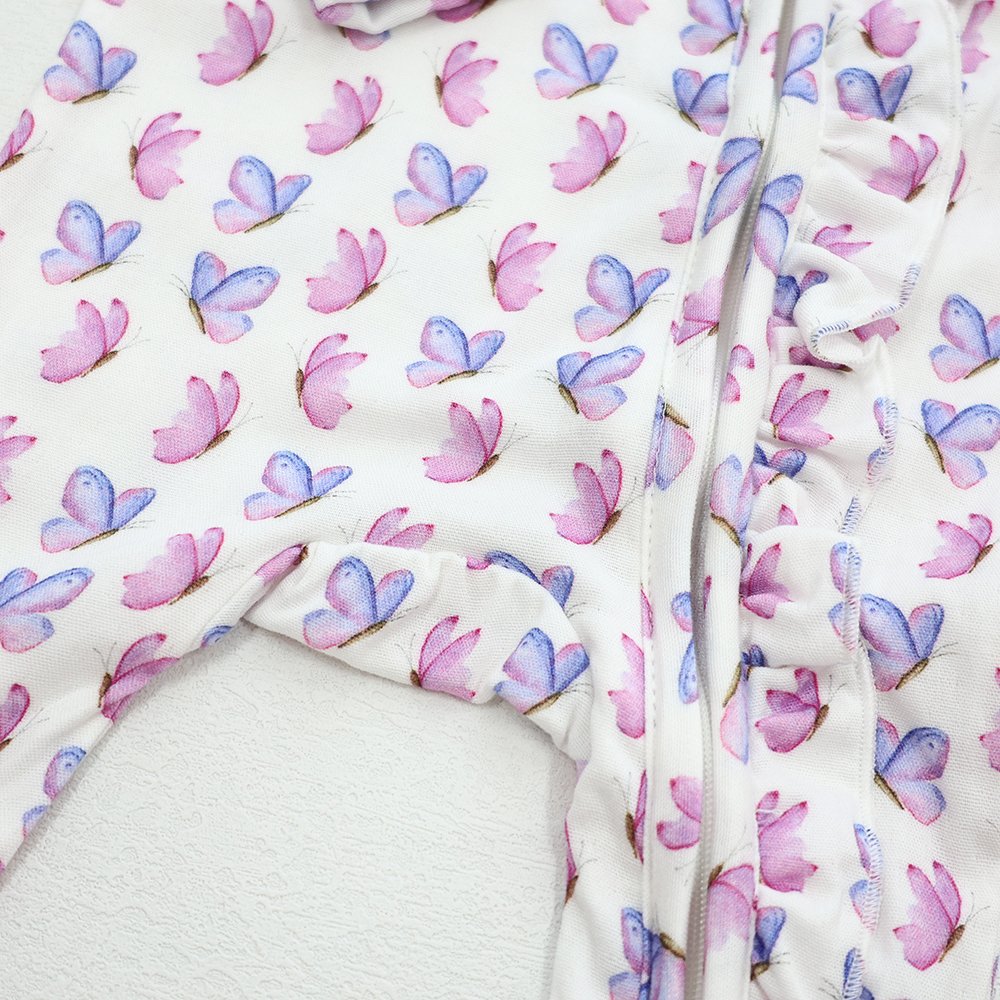 Printed fabric washable jumpsuit one piece long sleeve infant clothes printing baby rompers