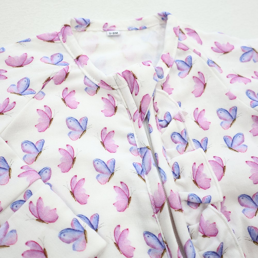 Printed fabric washable jumpsuit one piece long sleeve infant clothes printing baby rompers