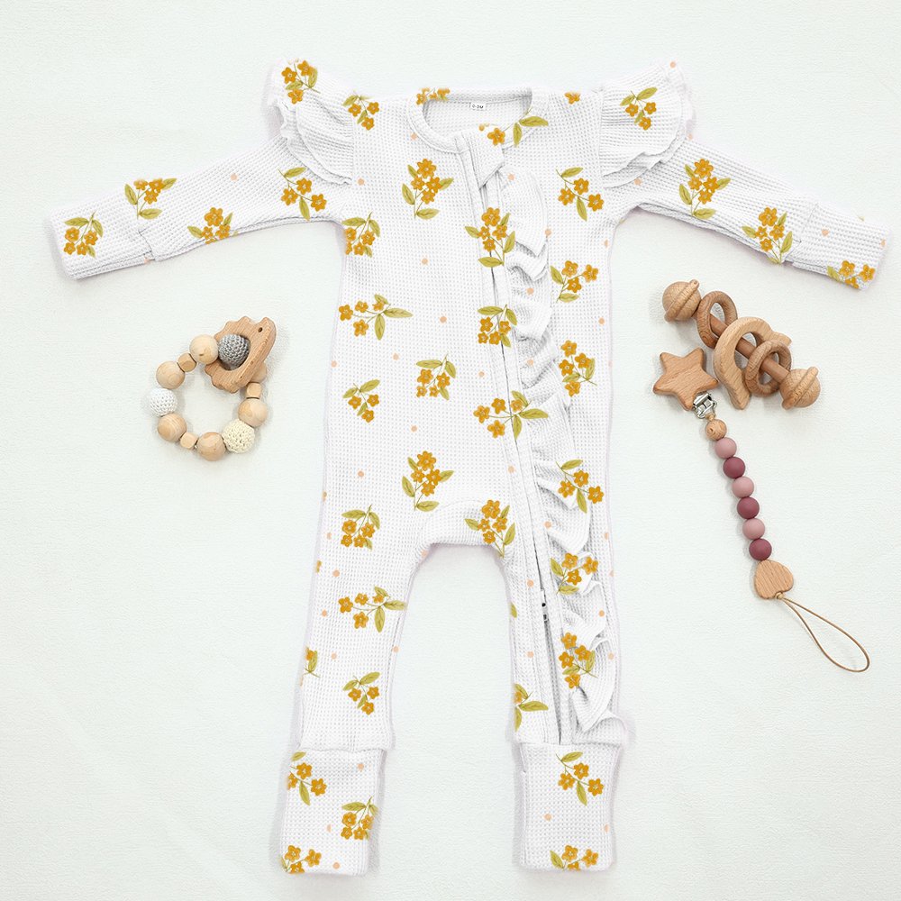 Wholesale custom printed organic newborn t shirt baby girl romper