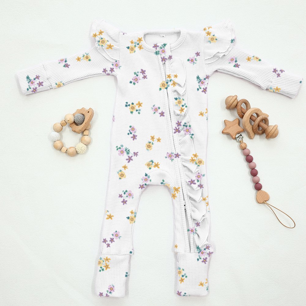 Wholesale custom printed organic newborn t shirt baby girl romper