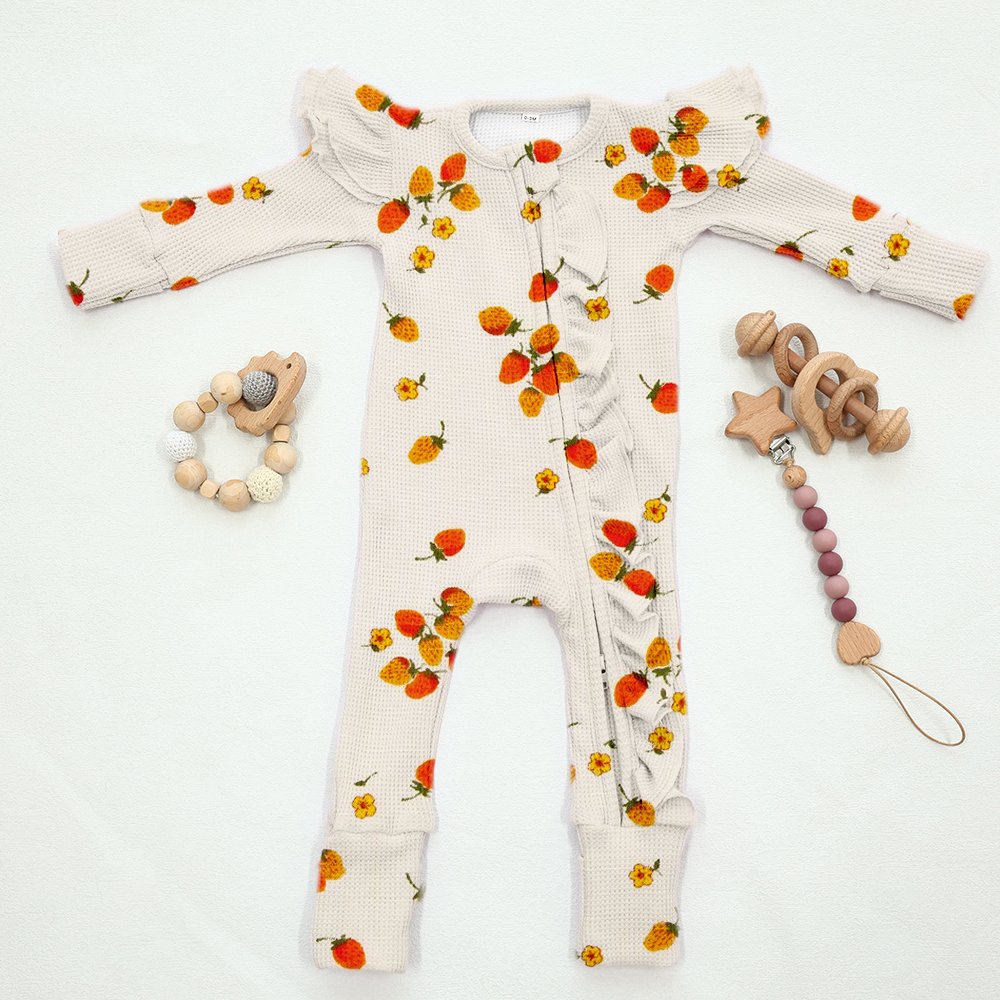 Wholesale custom printed organic newborn t shirt baby girl romper