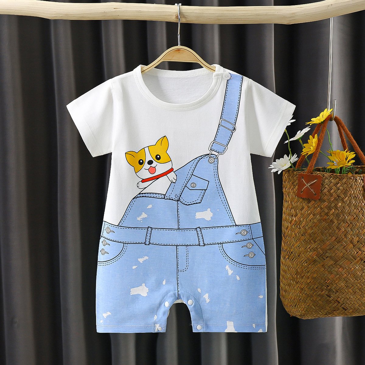 2022 new arrival baby rompers cartoon style baby clothing sets wholesales cotton baby clothes